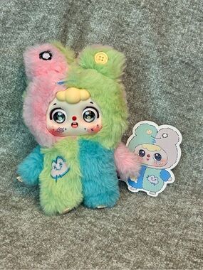 Doubao Y2K Millennium Party Series blind bag plush keychain frog plushie